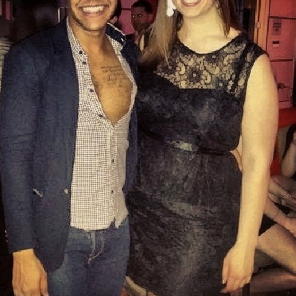 Black lace dress